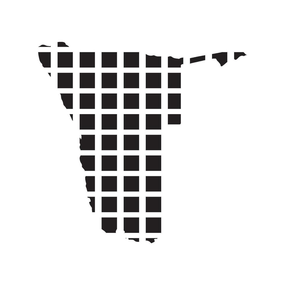 Namibia Map symbol Icon vector