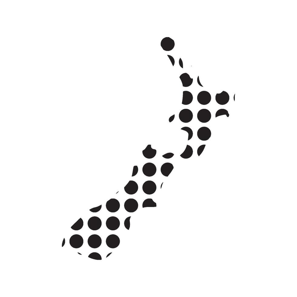 New Zealand Map Icon vector