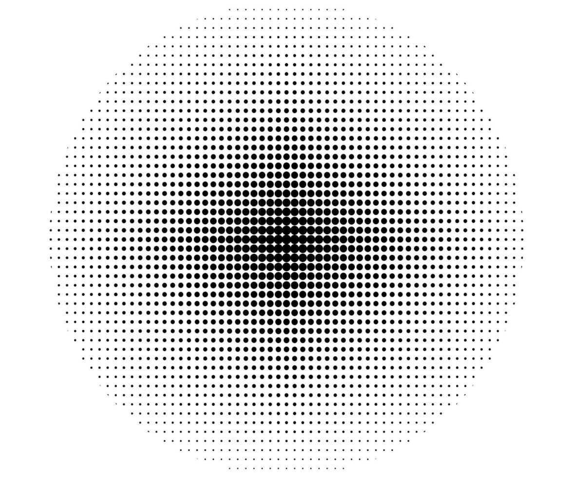 Abstract circle with halftone effect background isolated on white background vector