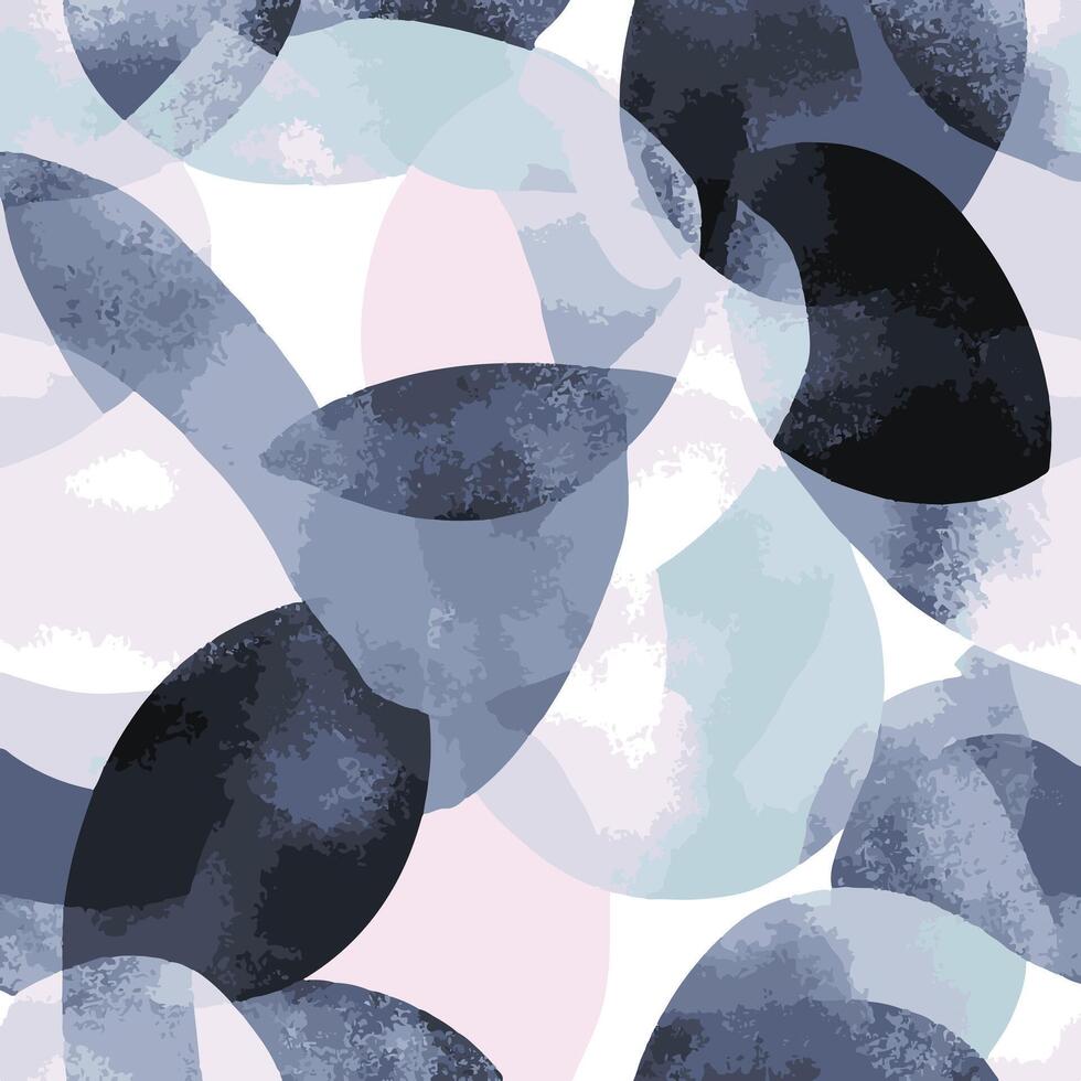 a pattern with blue, pink and black shapes vector