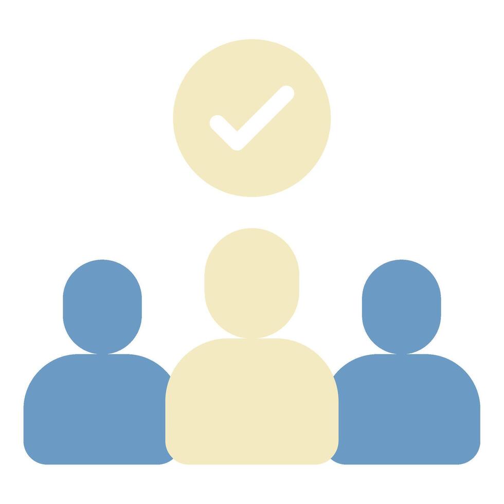 Diverse Team Collaboration Icon for Effective Communication vector