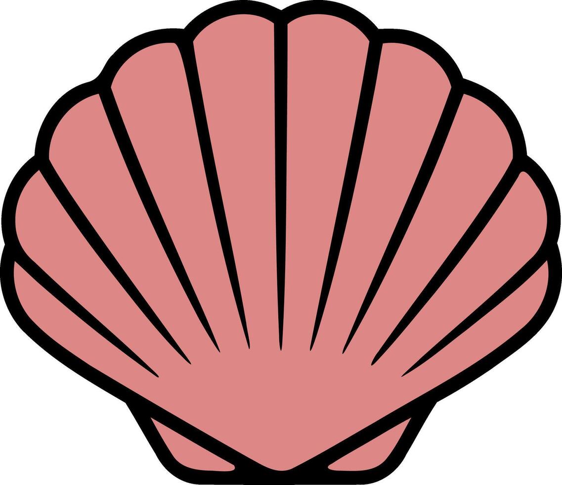 Scallop Sea Shell Clipart vector