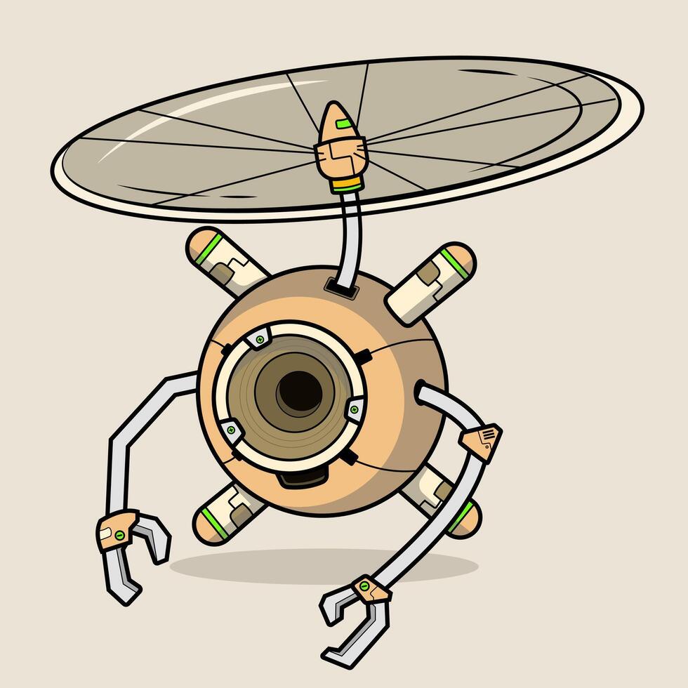etailed robot for tech-themed designs, chatbot concepts, and playful AI-related projects Electronic equipment and humanoid animation vector
