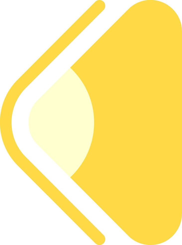 Arrow Flat Left Element Icon vector