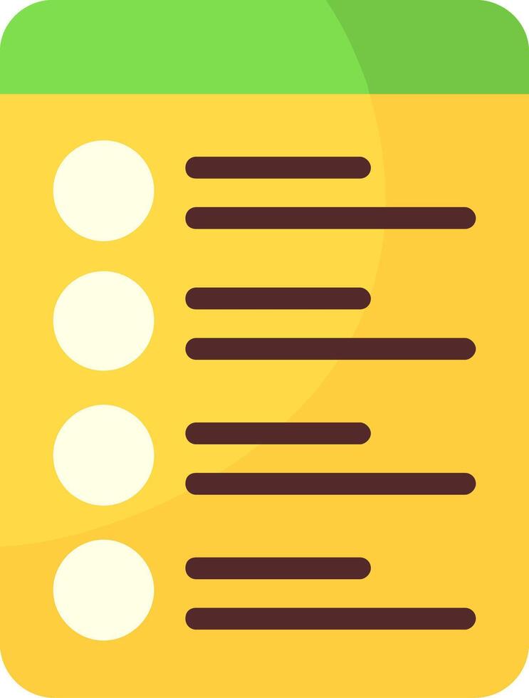 Shopping List E Commerce Icon vector