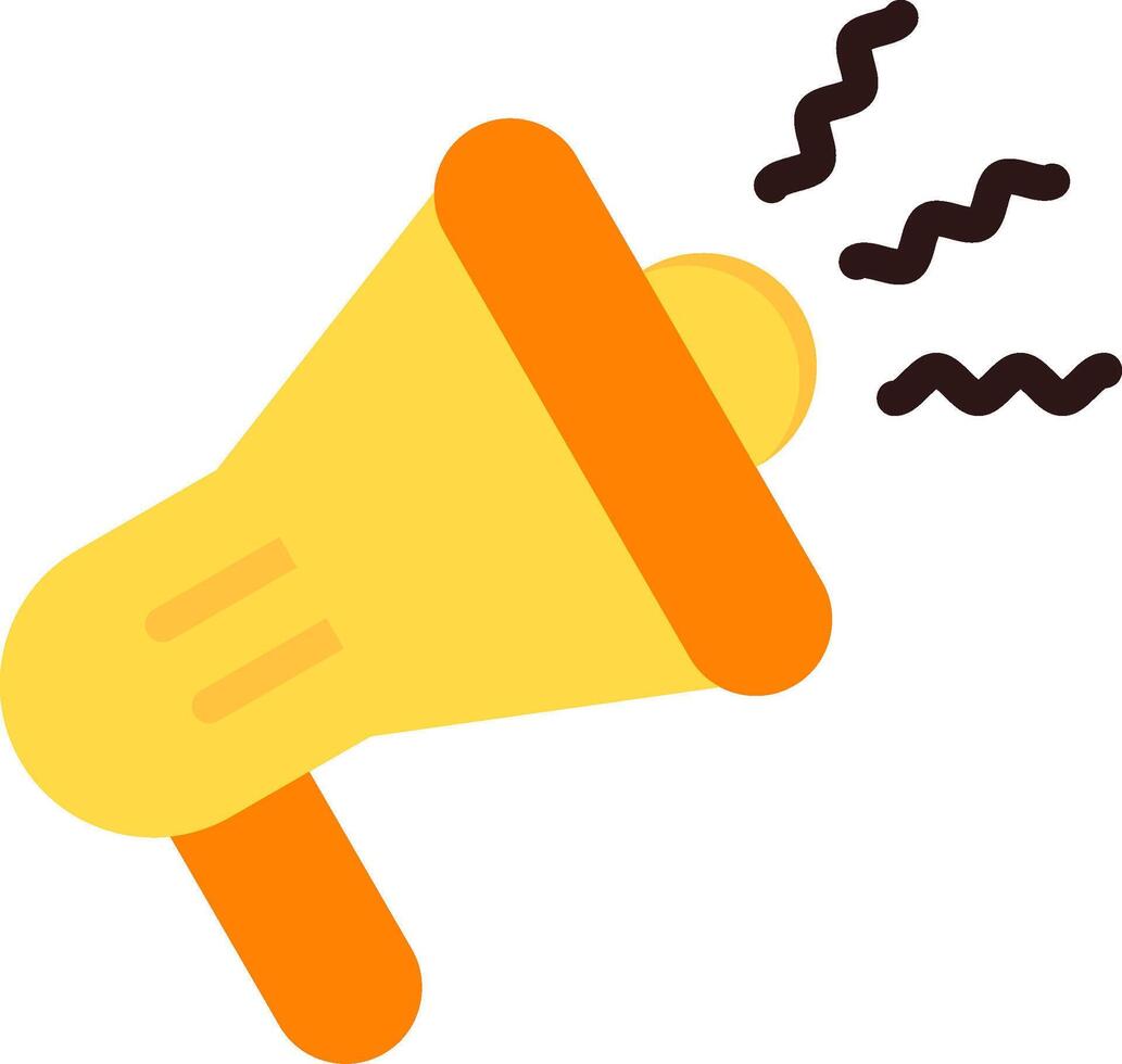Megaphone Flat Element Style vector