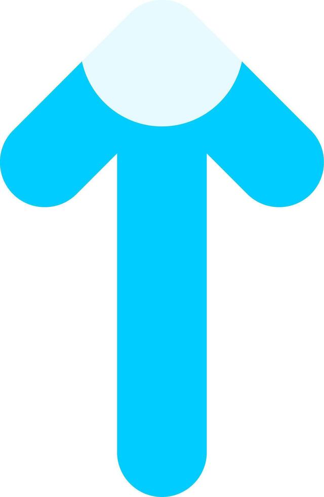 Arrow Long Up Flat Element Style vector
