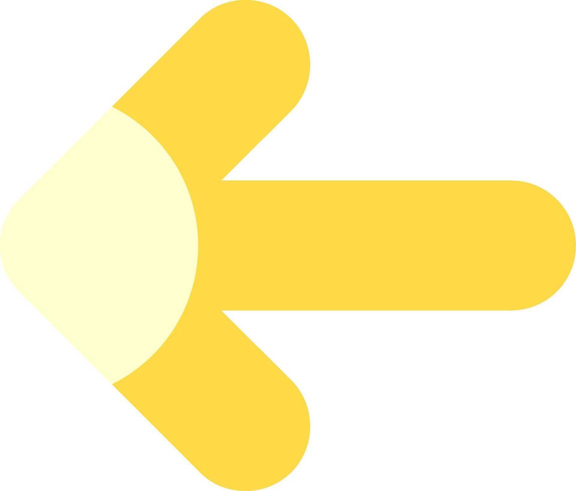 Arrow Left Flat Element Style vector