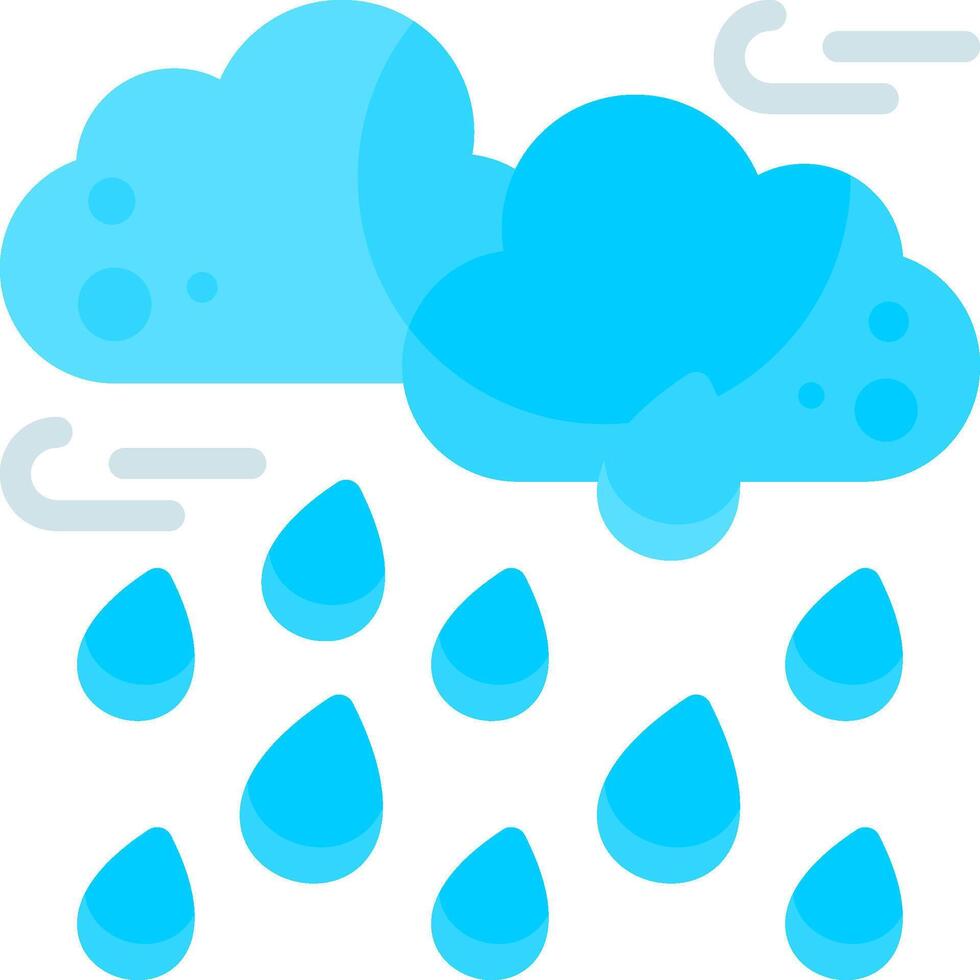 Showers Flat Element Style vector