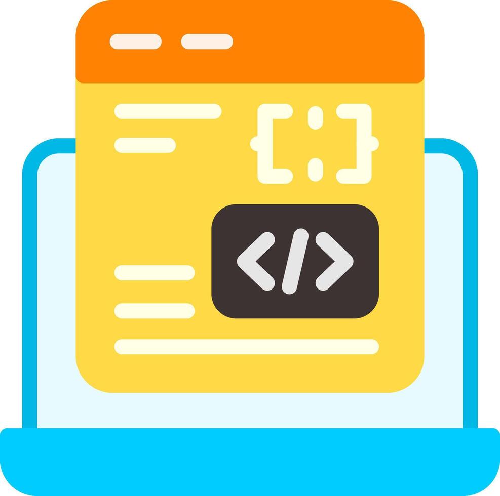 Code Processor Flat Element Style vector