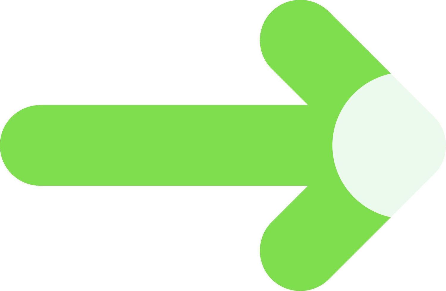 Arrow Long Right Flat Element Style vector