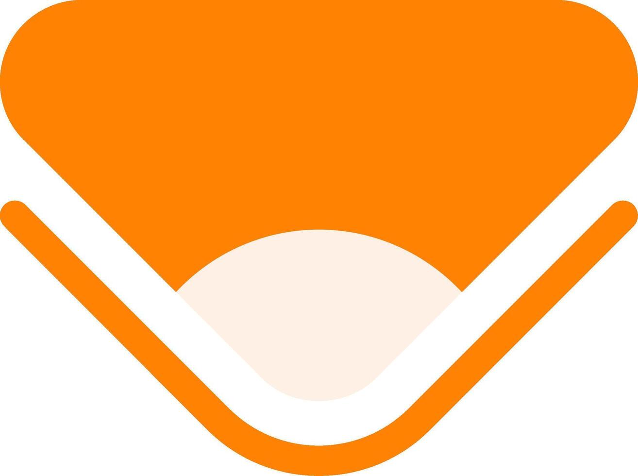 Arrow Flat Down Flat Icon Style vector