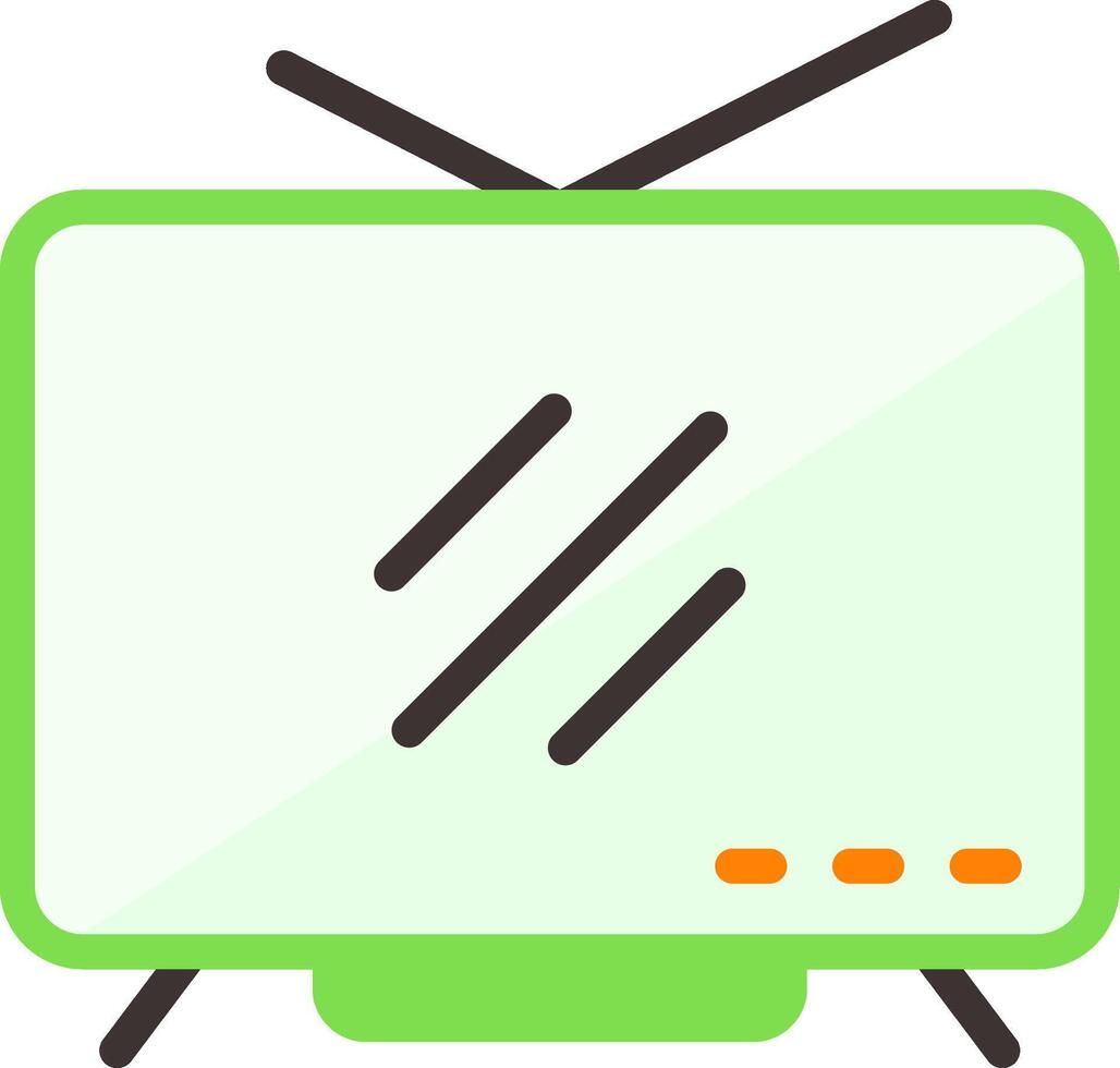 Television Flat Element Style vector