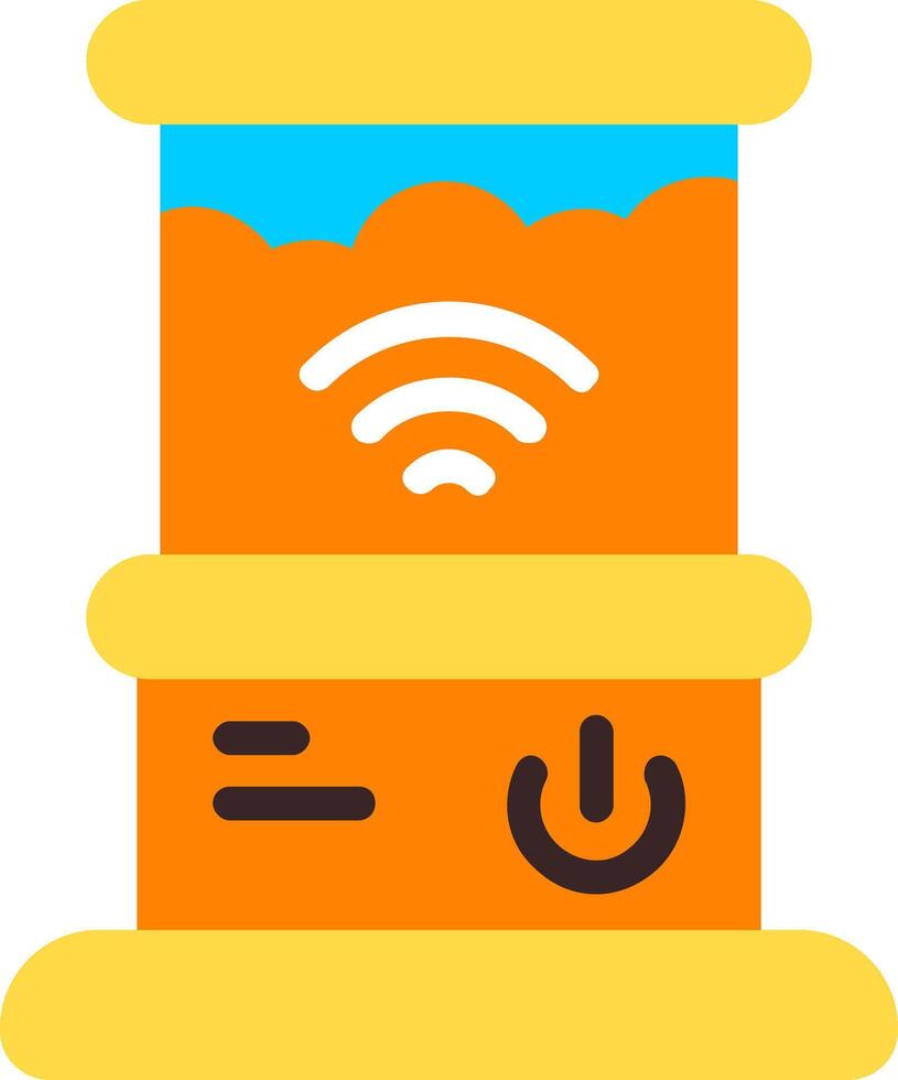 Smart Pet Feeder Flat Element Style vector