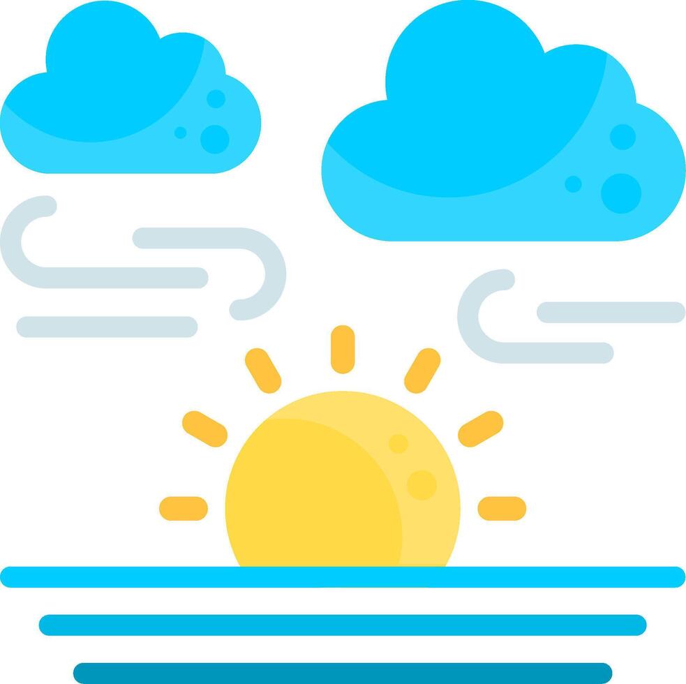 Dusk Flat Element Style vector