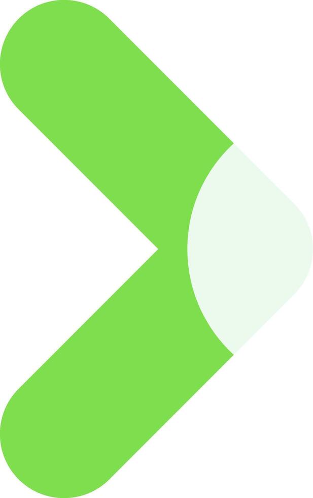 Chevron Right Flat Element Style vector