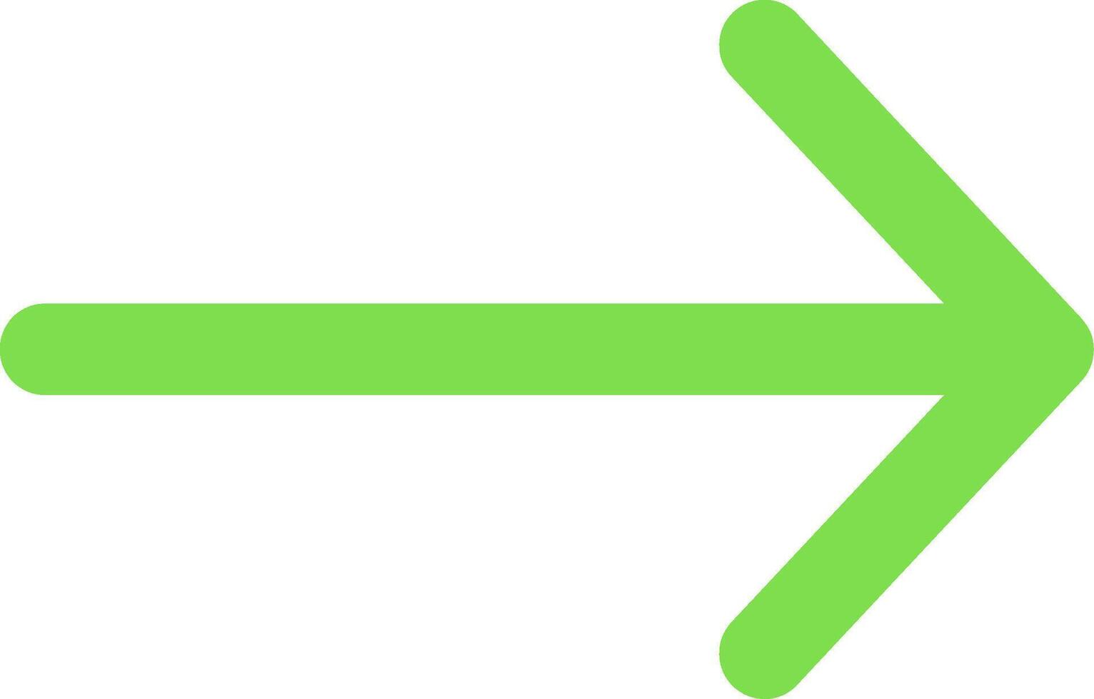 Arrow Thin Right Flat Element Style vector