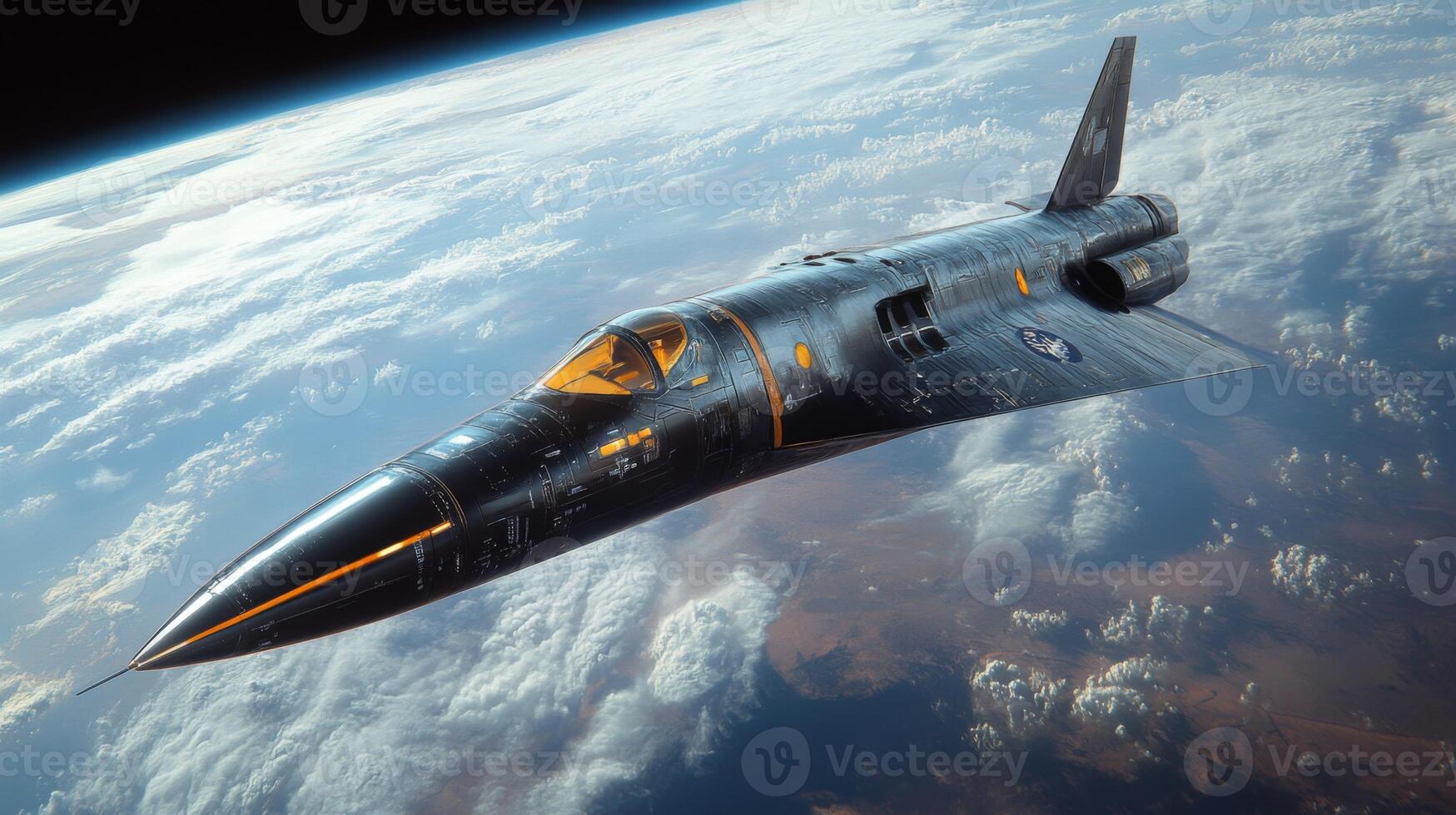 A sleek spaceplane ascends into hypersonic flight after an airlaunch from low Earth orbit, showcasing advanced propulsion and aerospace engineering innovation in real time. photo