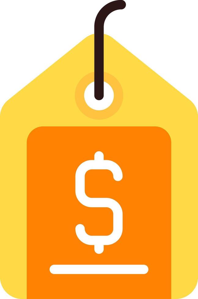 Price Tag Flat Element Style vector