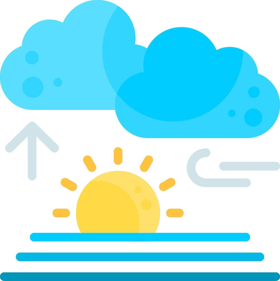 Sunrise Flat Element Style vector