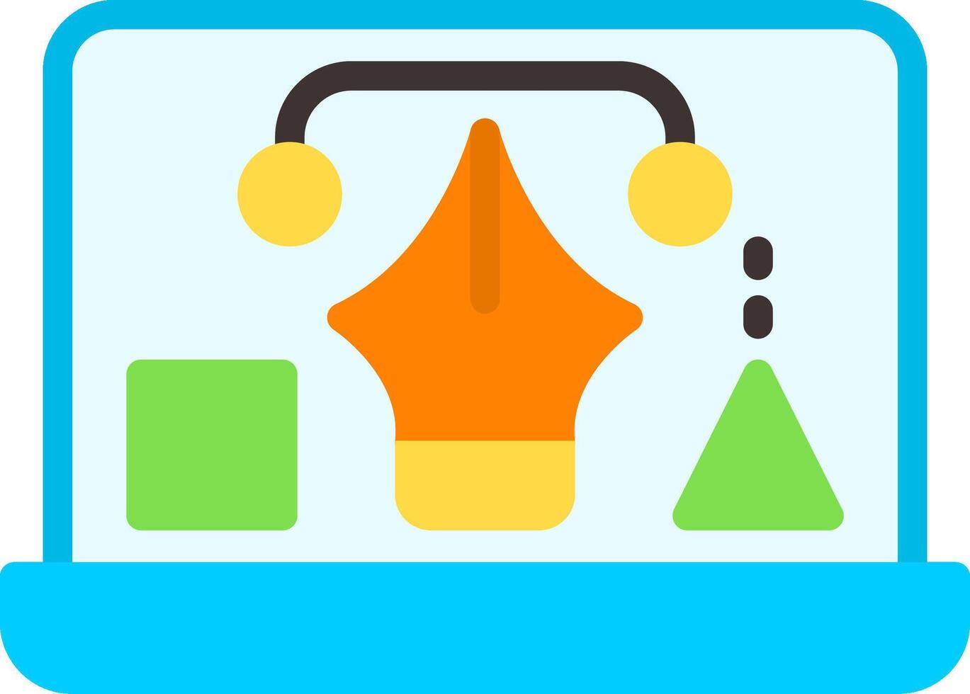 Graphic Designer Flat Element Style vector
