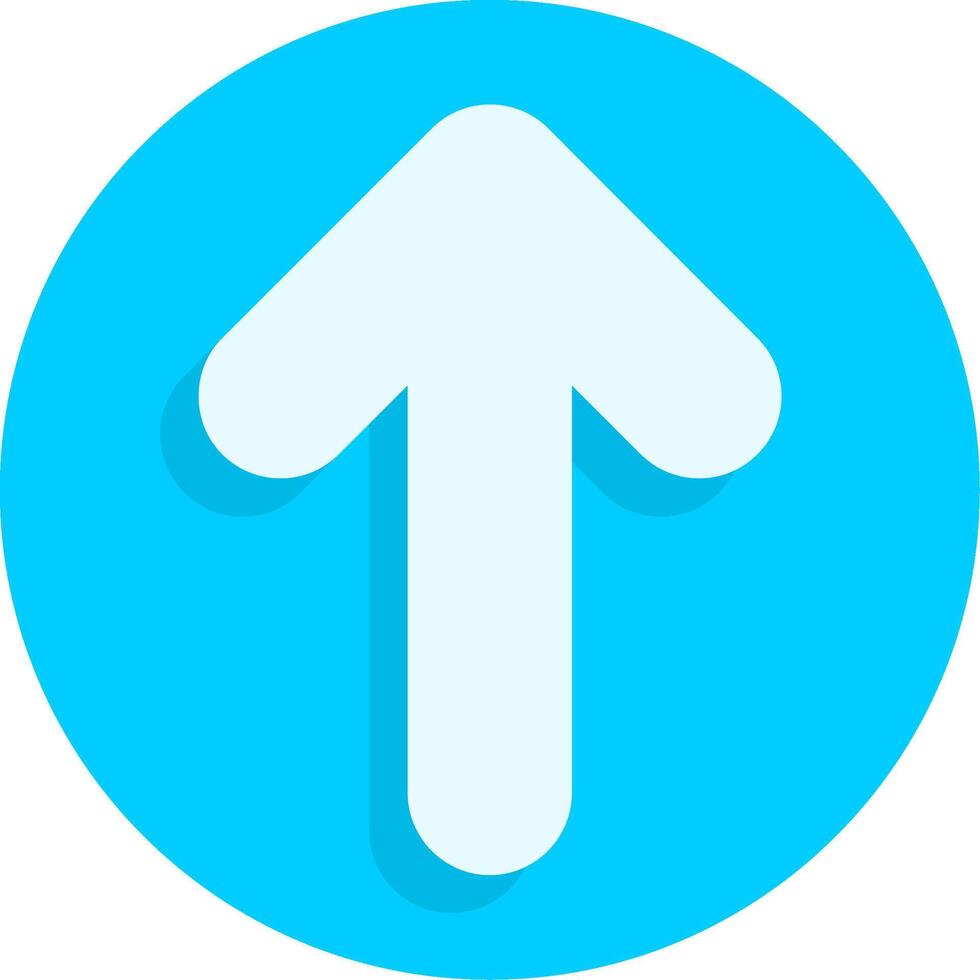 Arrow Circle Up Flat Element Style vector