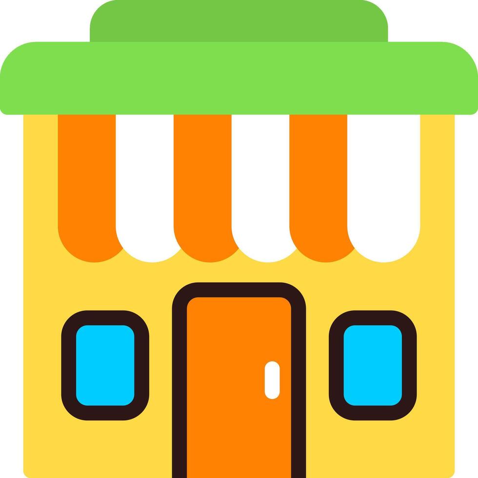 Shopfront Flat Element Style vector