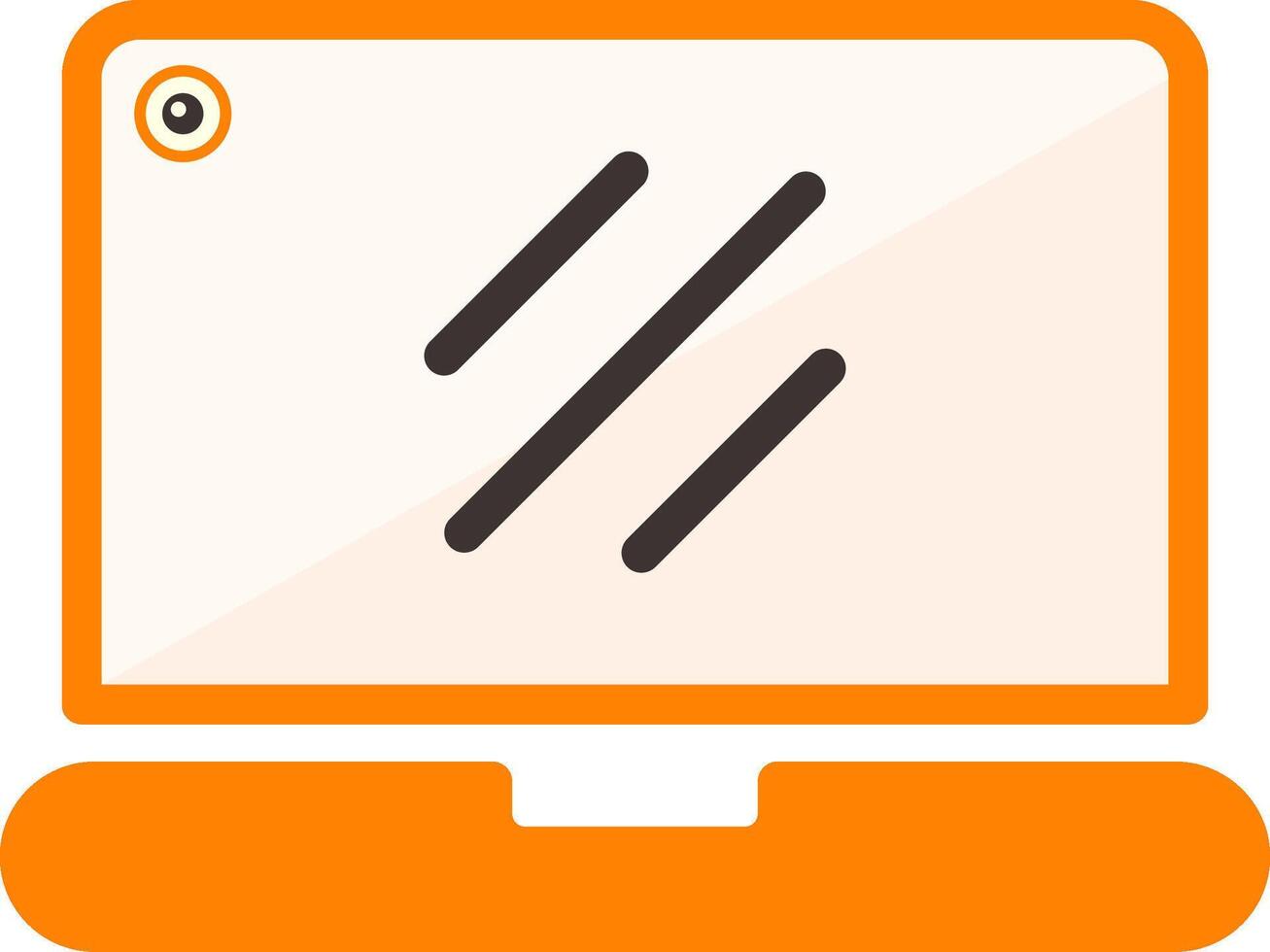 Laptop Flat Element Style vector