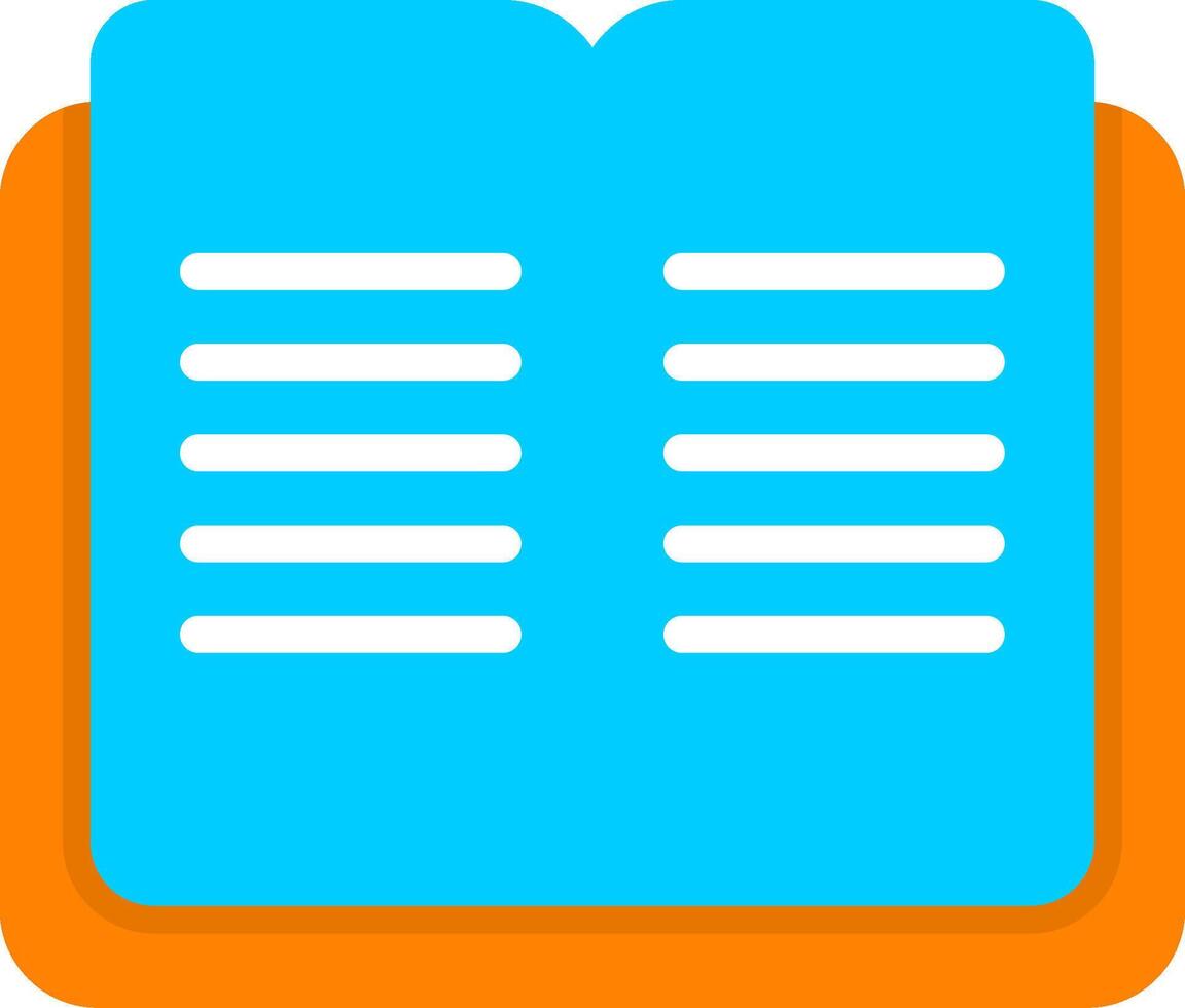 Book Flat Element Style vector