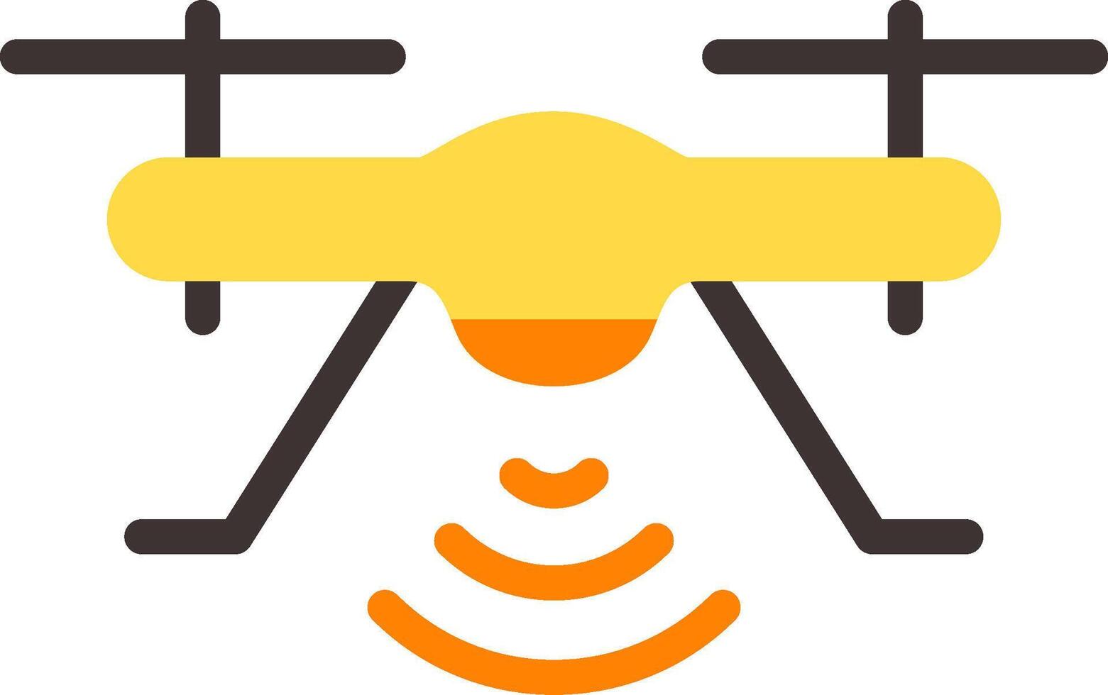 Drone Flat Element Style vector