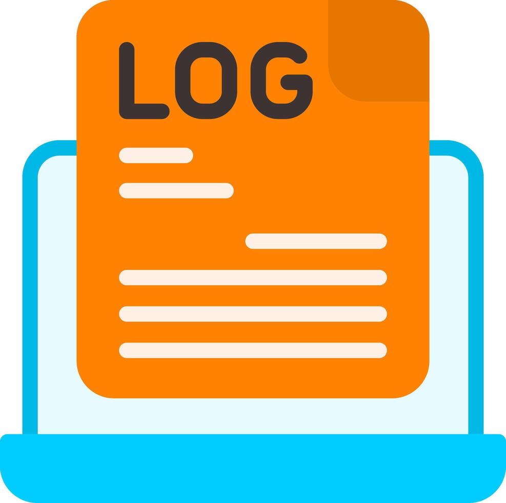 Logs Flat Element Style vector