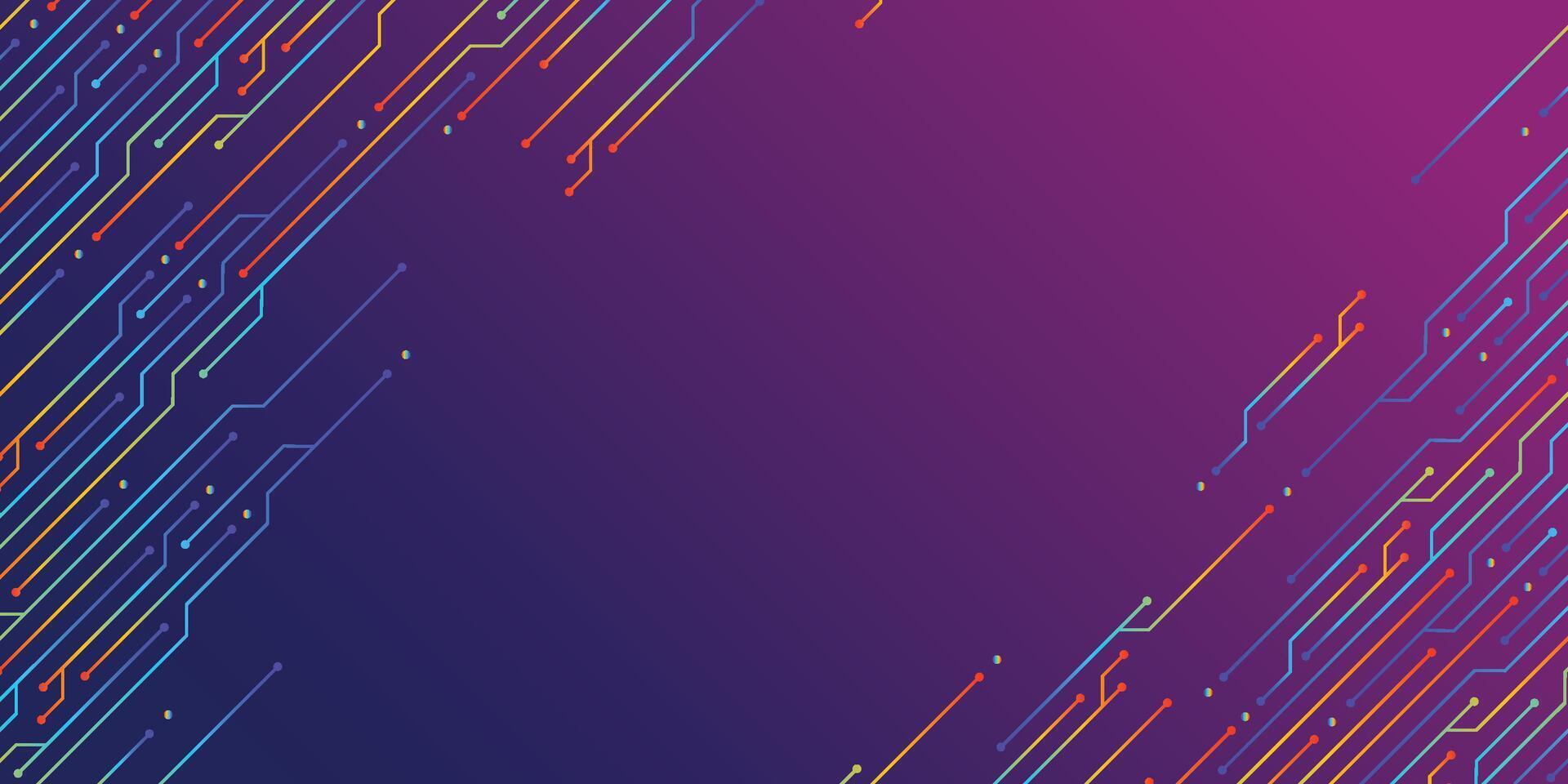DIAGONAL CHROMATIC CIRCUIT OF TECHNOLOGY BACKGROUND vector