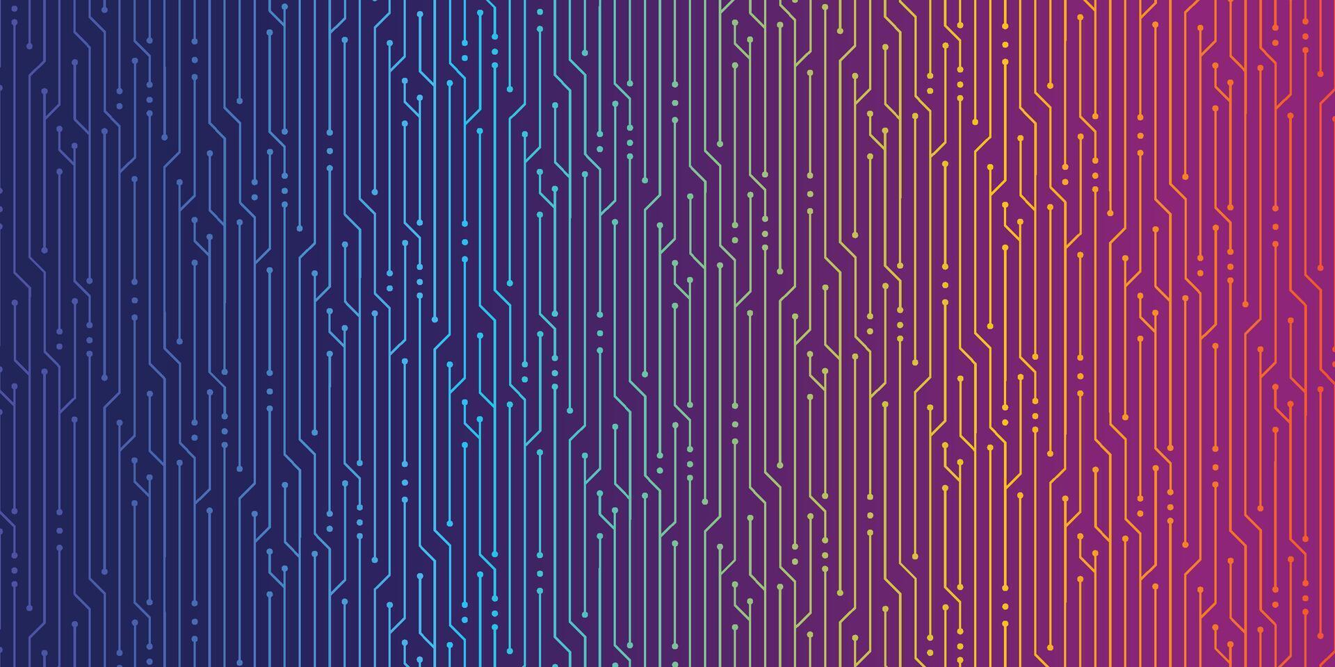 CHROMATIC CIRCUIT OF TECHNOLOGY BACKGROUND vector