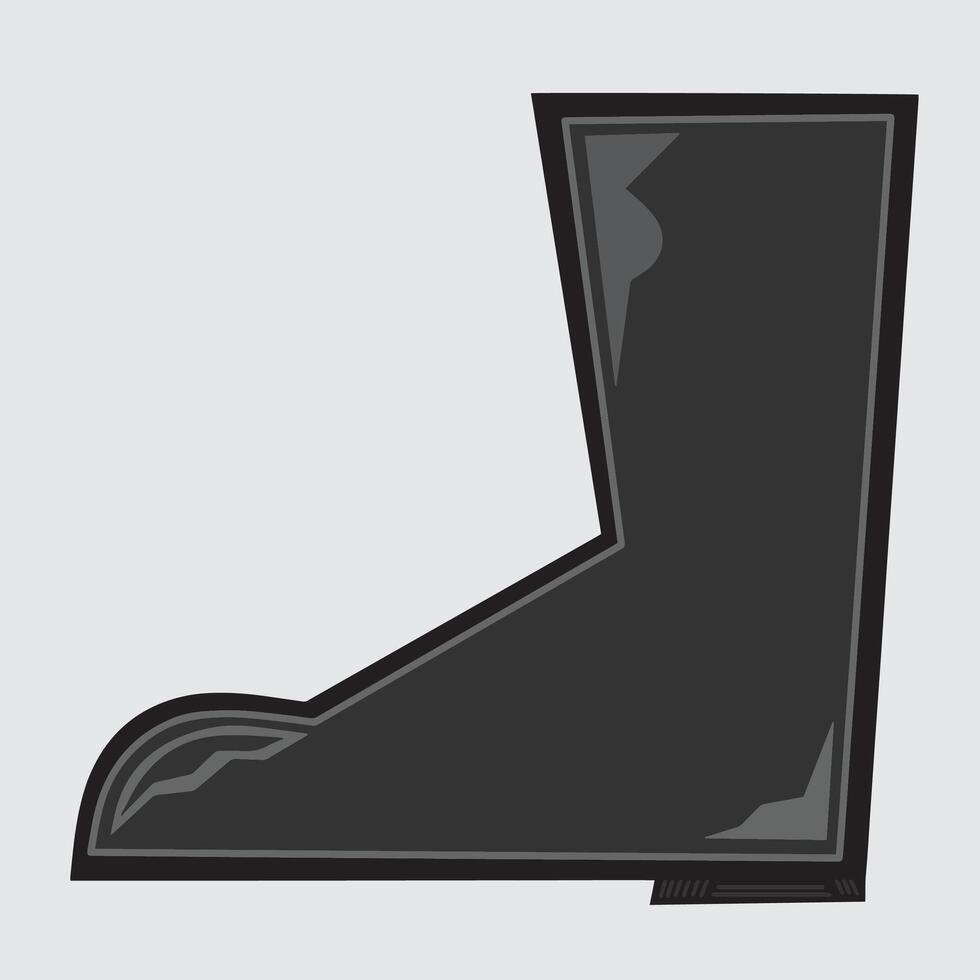 insulated flat style reflective safety boots vector