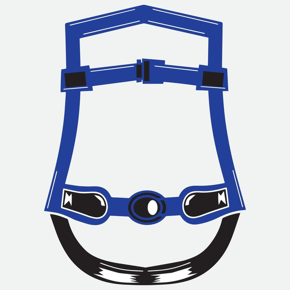 flat style isolated reflective safety seat belt vector