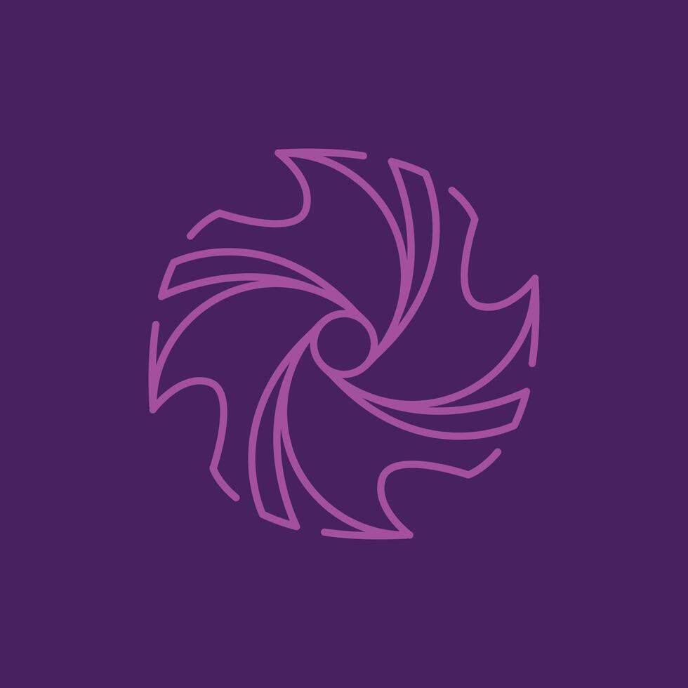 minimalist abstract supernova blackhole galaxy line art icon logo illustration design vector