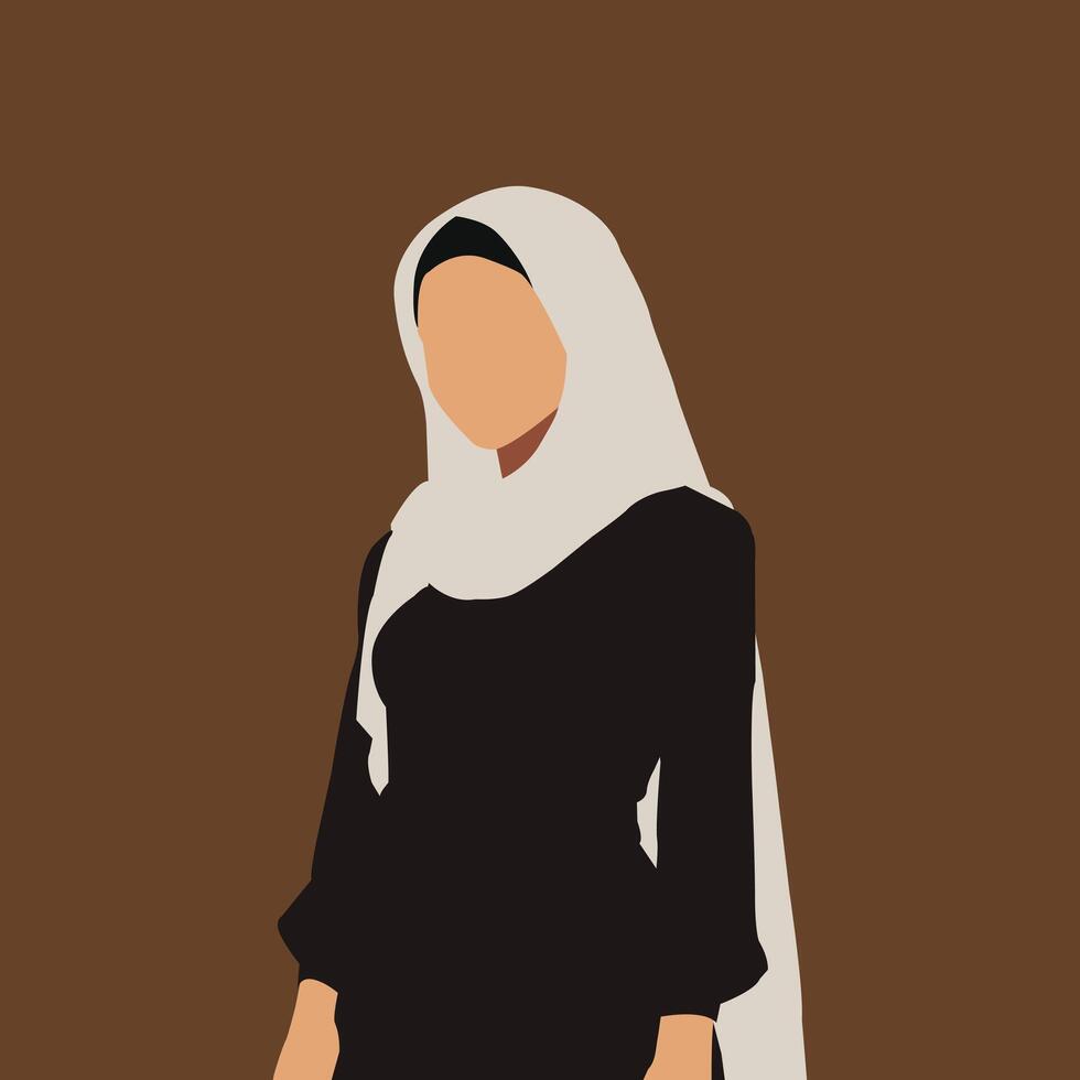 Beautiful Muslim Girls vector