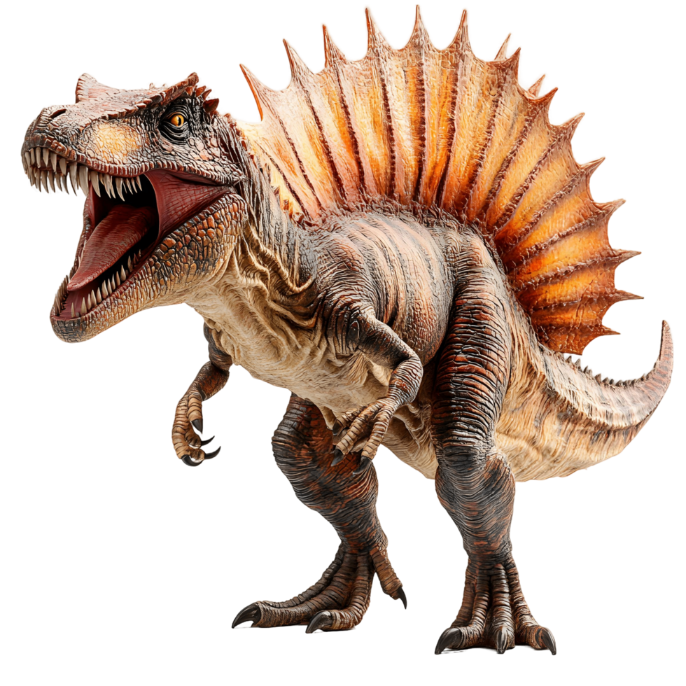 Powerful Jurassic Spinosaurus Ready to Attack png
