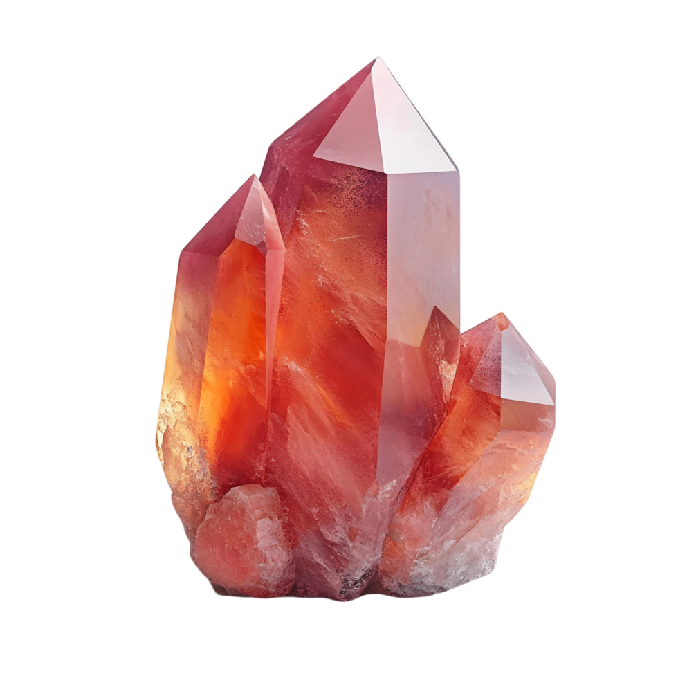 Glossy Red Crystal with Deep, Rich Color png