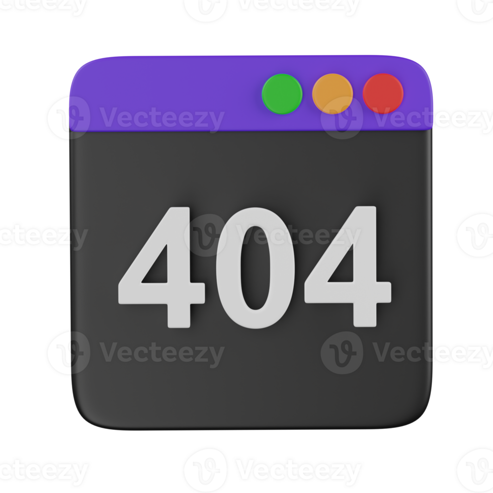 404 Error Webpage Icon png