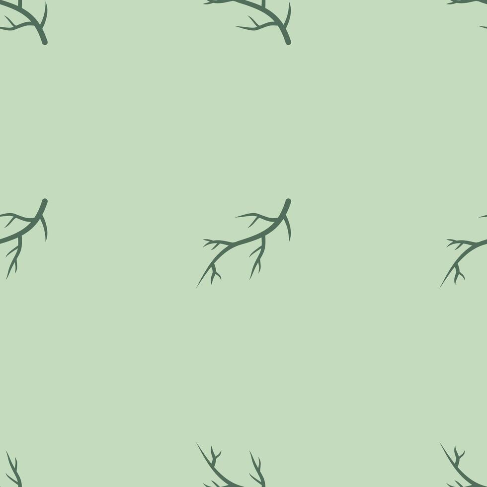 A green background with a tree branch pattern vector