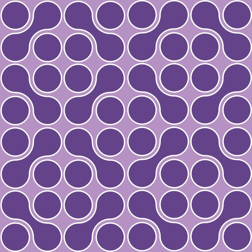 A purple and white pattern with circles vector