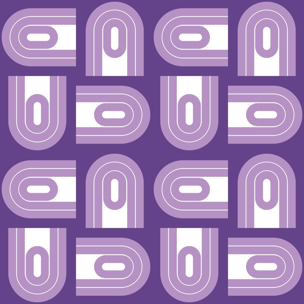Purple and white geometric shapes on a purple background vector