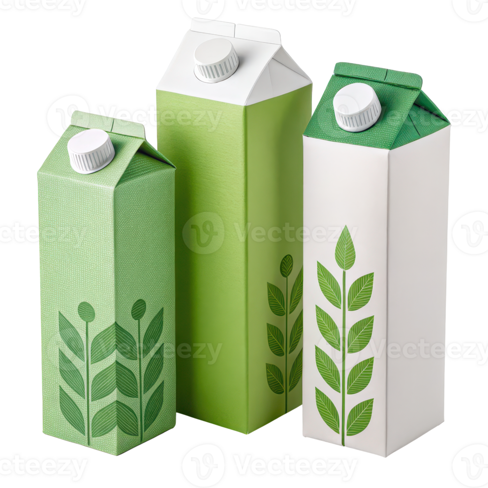 Eco Friendly Carton Packaging Mockup with Leaf Patterns png