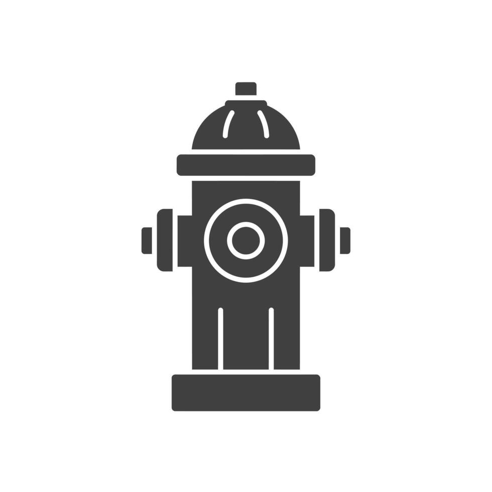 Fire hydrant icon illustration on white background vector
