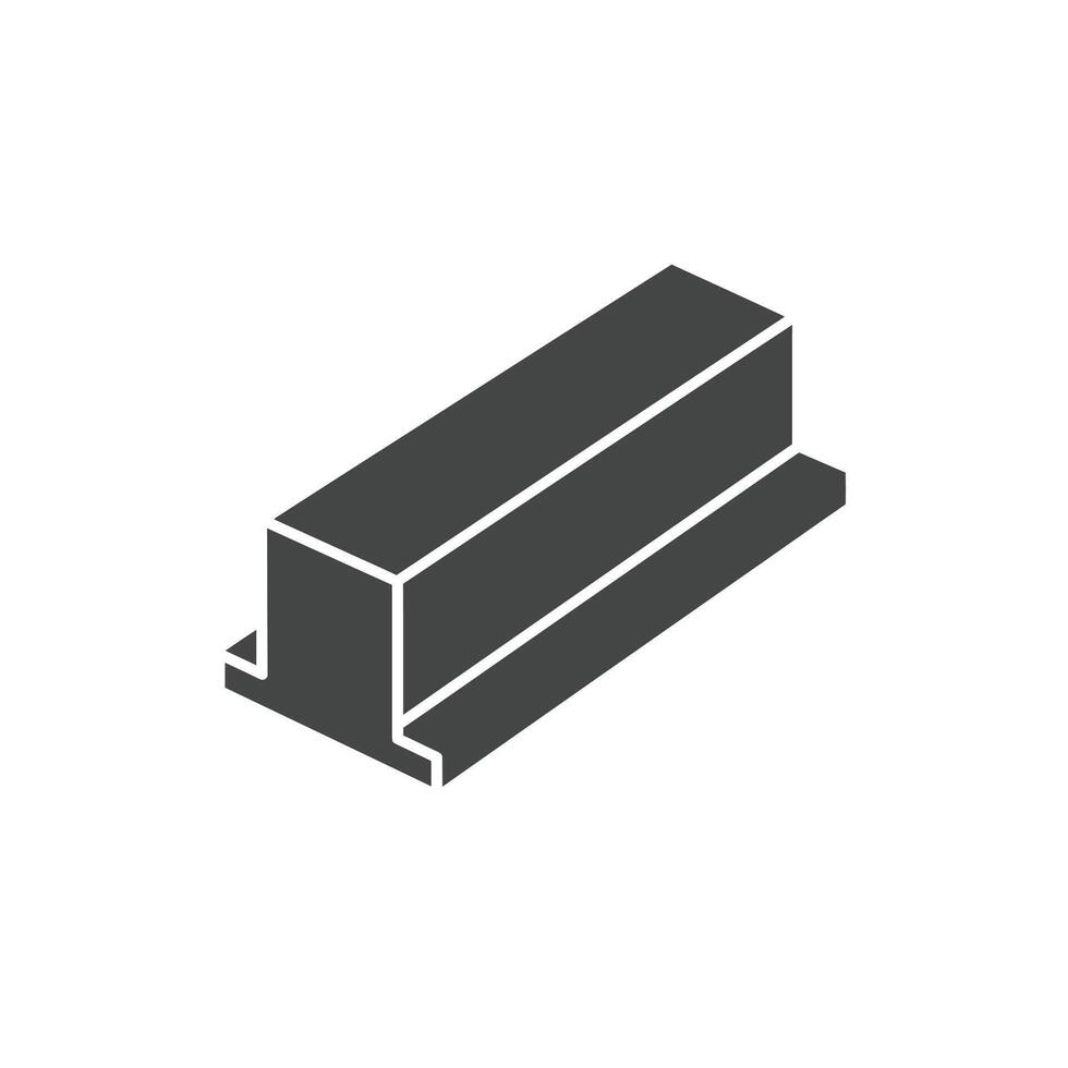 A black and white image of a block of wood vector