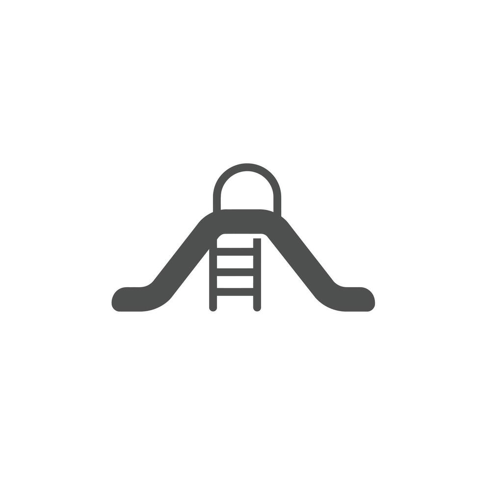 A slide and ladder icon on a white background vector