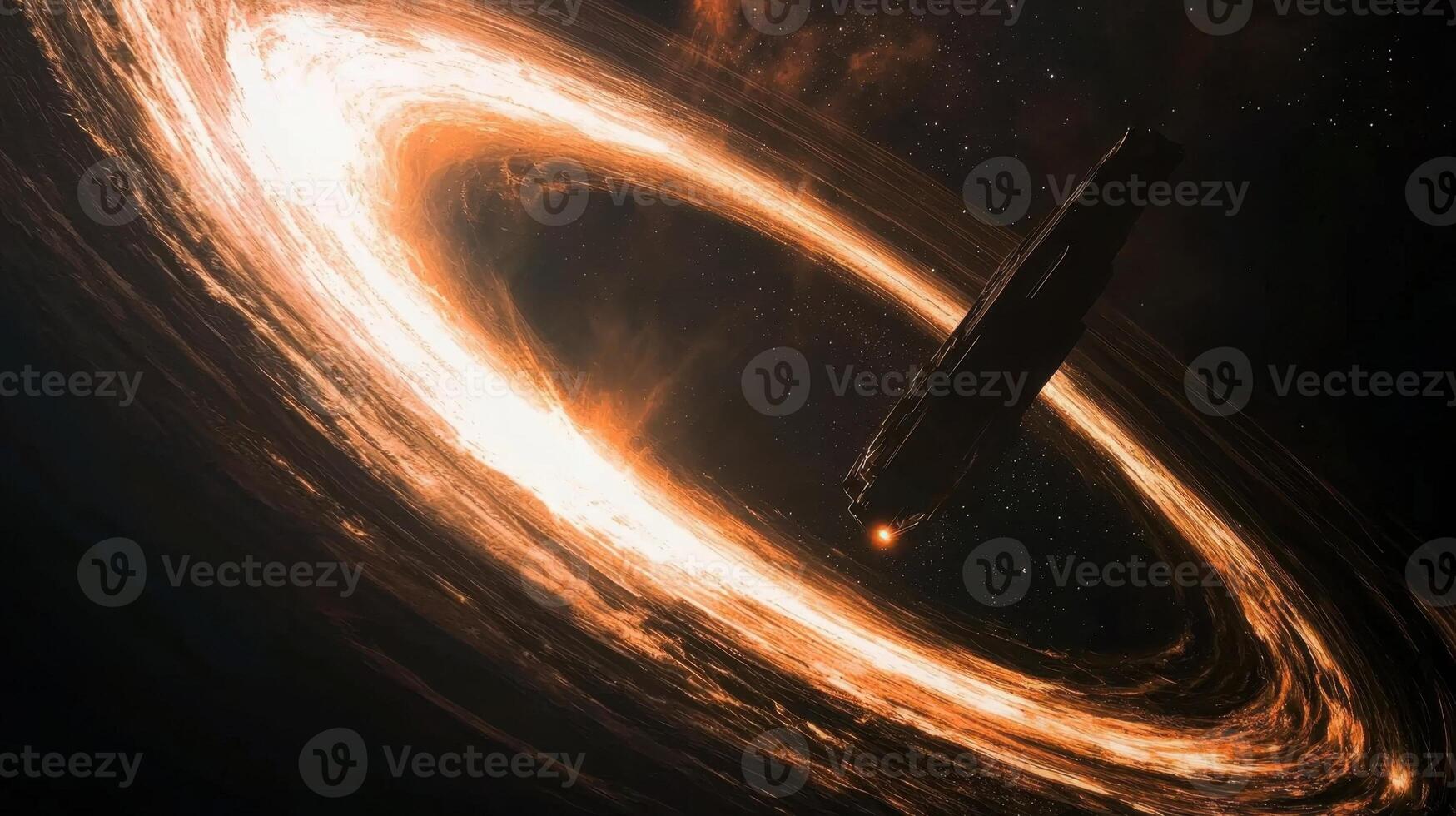 The black hole in the movie interstellar photo