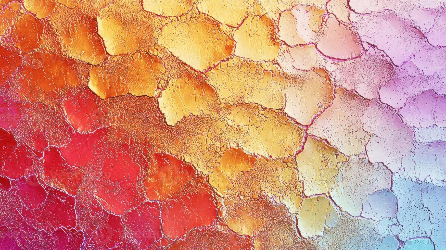 A colorful abstract painting of a rainbow photo