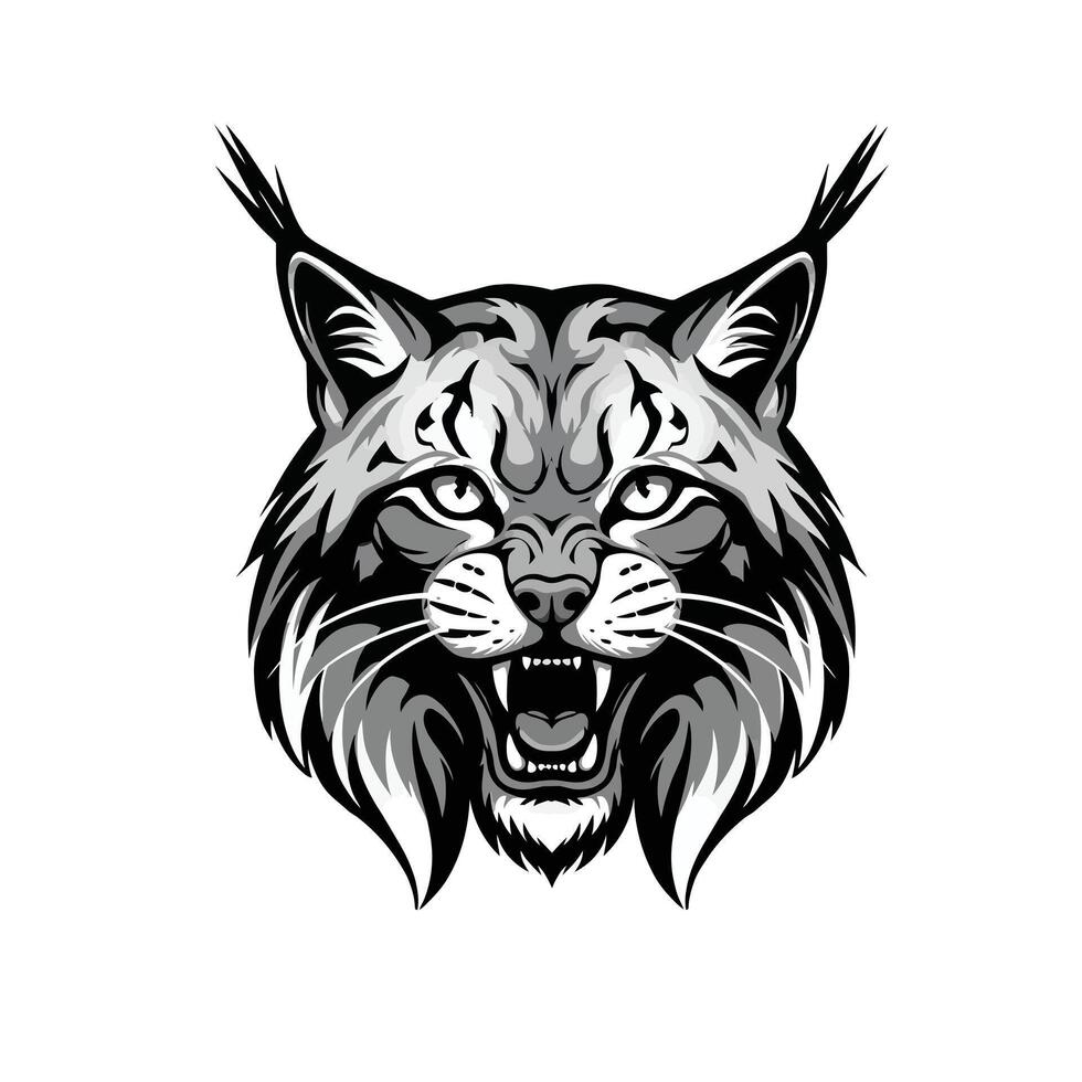 Lynx head logo vector